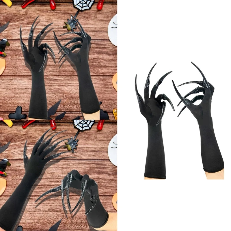 Scary Long Nails Gloves for Halloween Cosplay by HitMyNeed