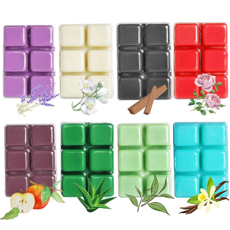 Scented Soy Wax Melts Set, 8 Fragrance Packs by HitMyNeed