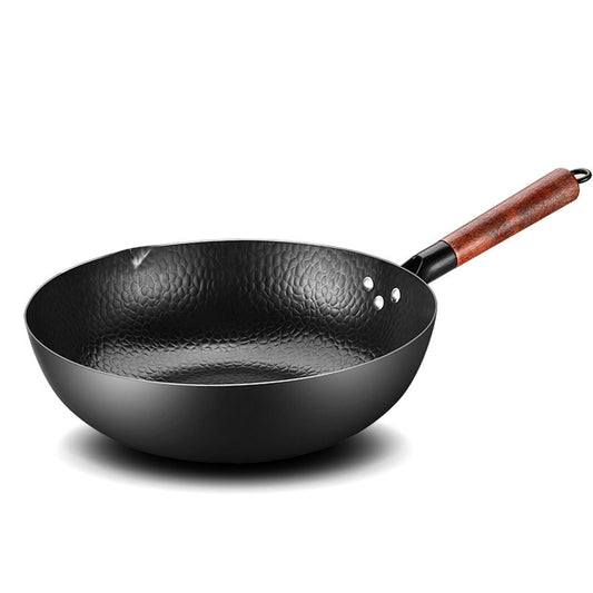Scratch Resistant Cast Iron Wok Pan 32cm by HitMyNeed