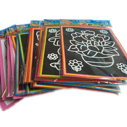 Scratchboard Art Paper Cards for Kids (20 Pack) by HitMyNeed
