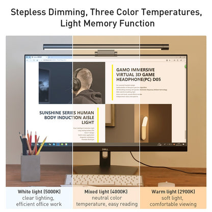Screen Bar LED Monitor Light with 3 Color Modes by HitMyNeed