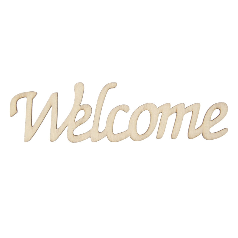 Script Font Wooden Welcome Sign for Home & Crafts by HitMyNeed