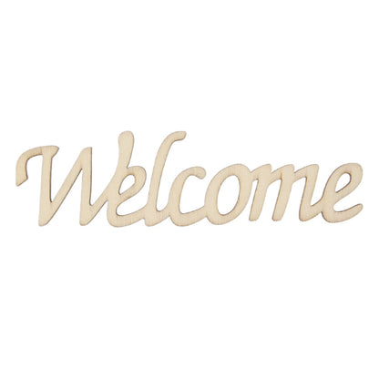 Script Font Wooden Welcome Sign for Home & Crafts by HitMyNeed