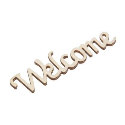 Script Font Wooden Welcome Sign for Home & Crafts by HitMyNeed