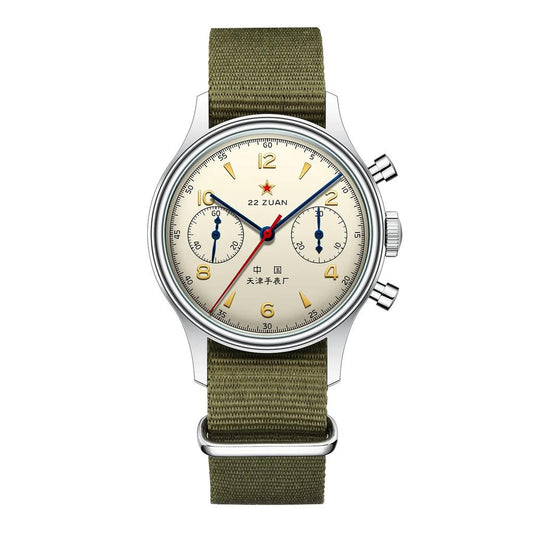 Seagull 1963 ST1901 International Pilot Chronograph 1963-ine-canvas by HitMyNeed