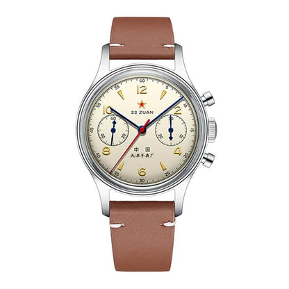 Seagull 1963 ST1901 International Pilot Chronograph 1963-ine-leather by HitMyNeed