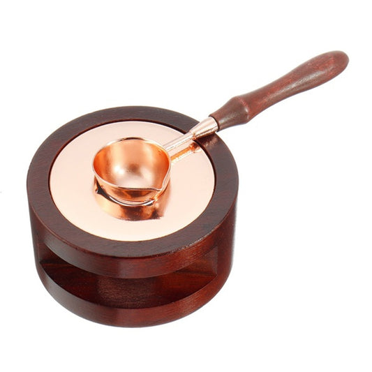 Sealing Wax Melter Furnace with Wooden Handle Spoon by HitMyNeed