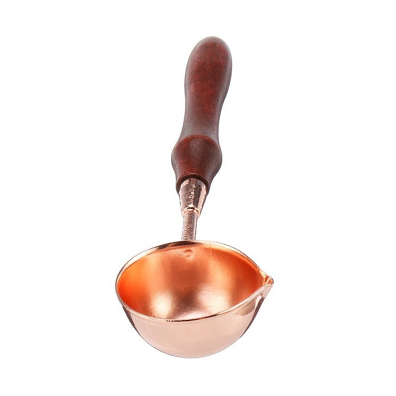 Sealing Wax Melter Furnace with Wooden Handle Spoon by HitMyNeed