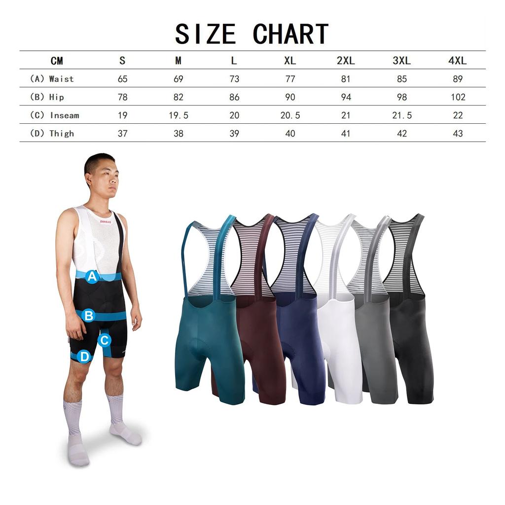 Seamless Men's Cycling Bib Shorts with Ergonomic Pad by HitMyNeed