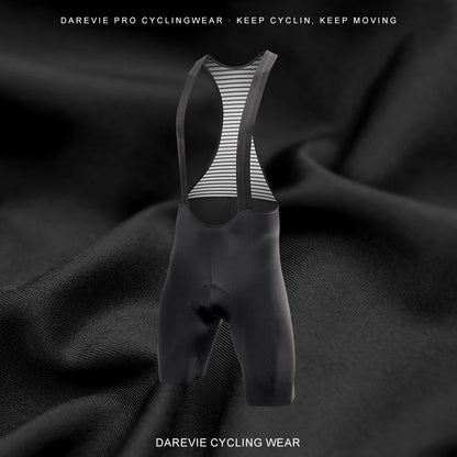Seamless Men's Cycling Bib Shorts with Ergonomic Pad black s by HitMyNeed