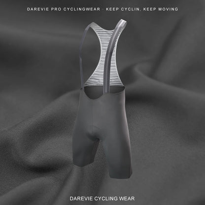 Seamless Men's Cycling Bib Shorts with Ergonomic Pad grey m by HitMyNeed