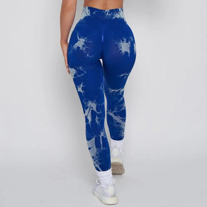 Seamless Tie Dye High Waist Workout Leggings 17 s by HitMyNeed