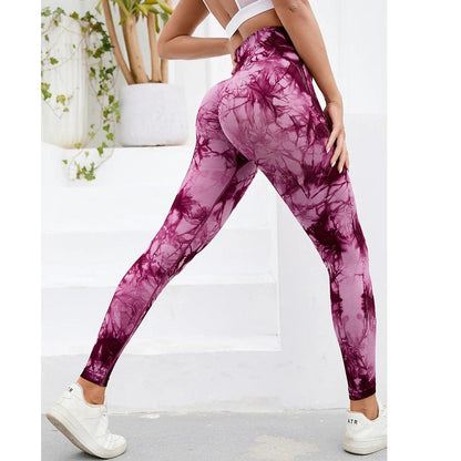 Seamless Tie Dye High Waist Workout Leggings 28 xs by HitMyNeed