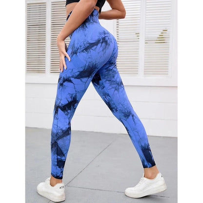 Seamless Tie Dye High Waist Workout Leggings 37 s by HitMyNeed