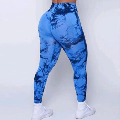 Seamless Tie Dye High Waist Workout Leggings 6 xs by HitMyNeed