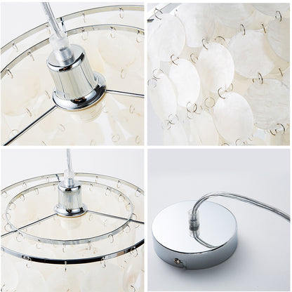 Seashell Pendant Lamp with Natural Shell Shade by HitMyNeed