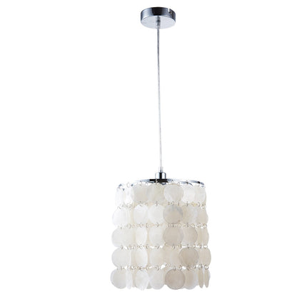 Seashell Pendant Lamp with Natural Shell Shade by HitMyNeed