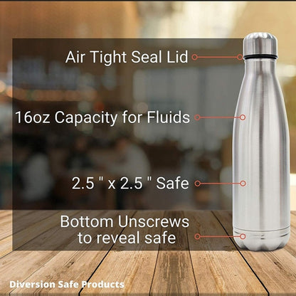 Secret Compartment Water Bottle Safe 16 oz by HitMyNeed
