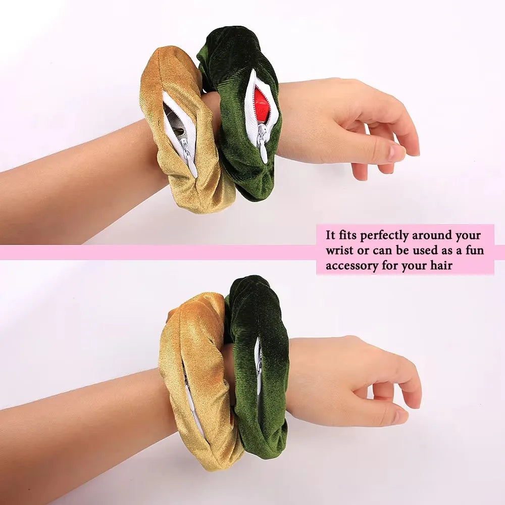 Secret Zipper Hair Scrunchie with Hidden Storage by HitMyNeed