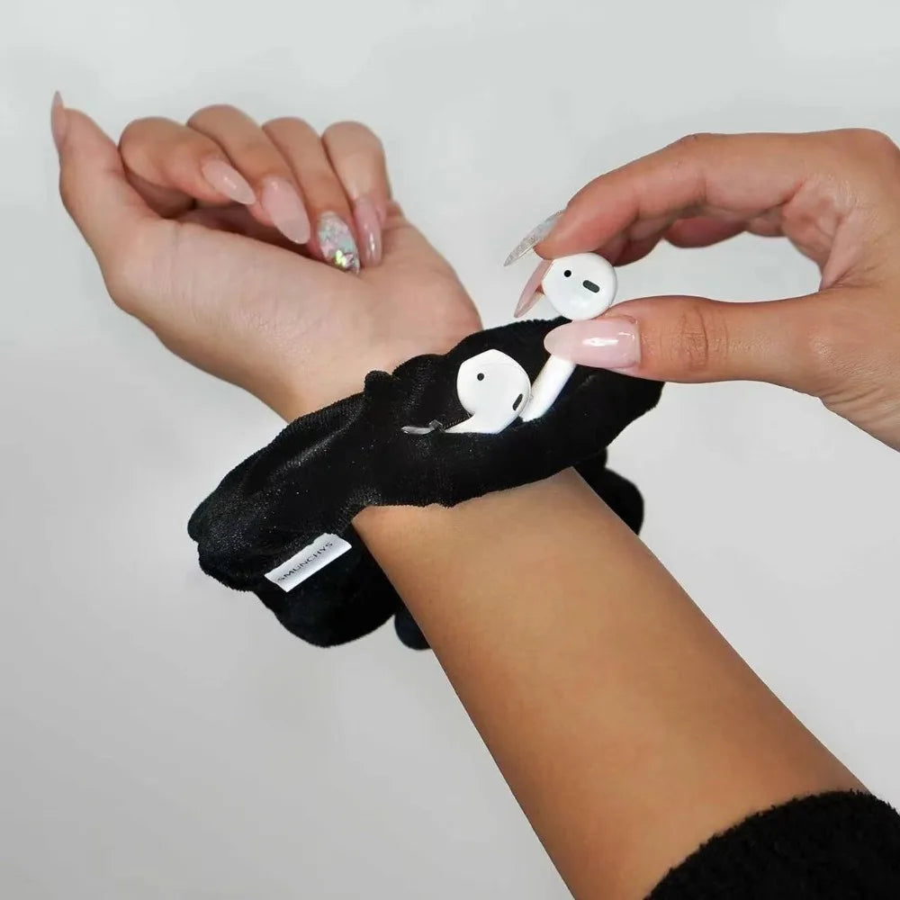 Secret Zipper Hair Scrunchie with Hidden Storage by HitMyNeed