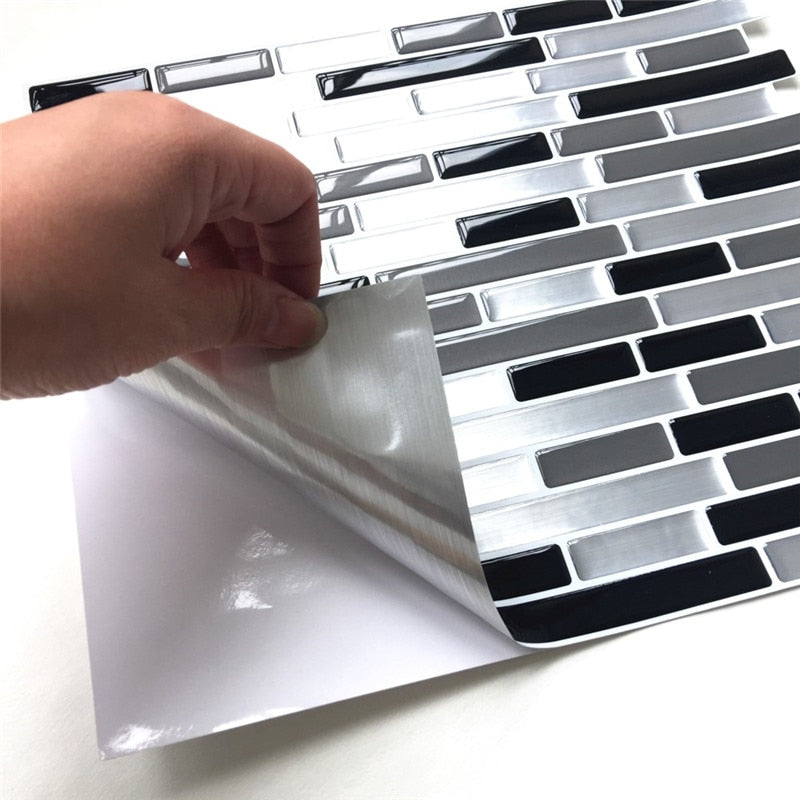 Self-Adhesive 3D Wall Tile Sticker 23.5 x 28 cm by HitMyNeed