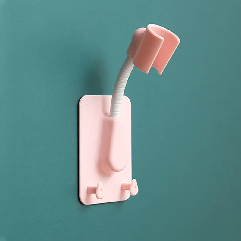 Self Adhesive Adjustable Shower Head Holder 1pcs-pink by HitMyNeed