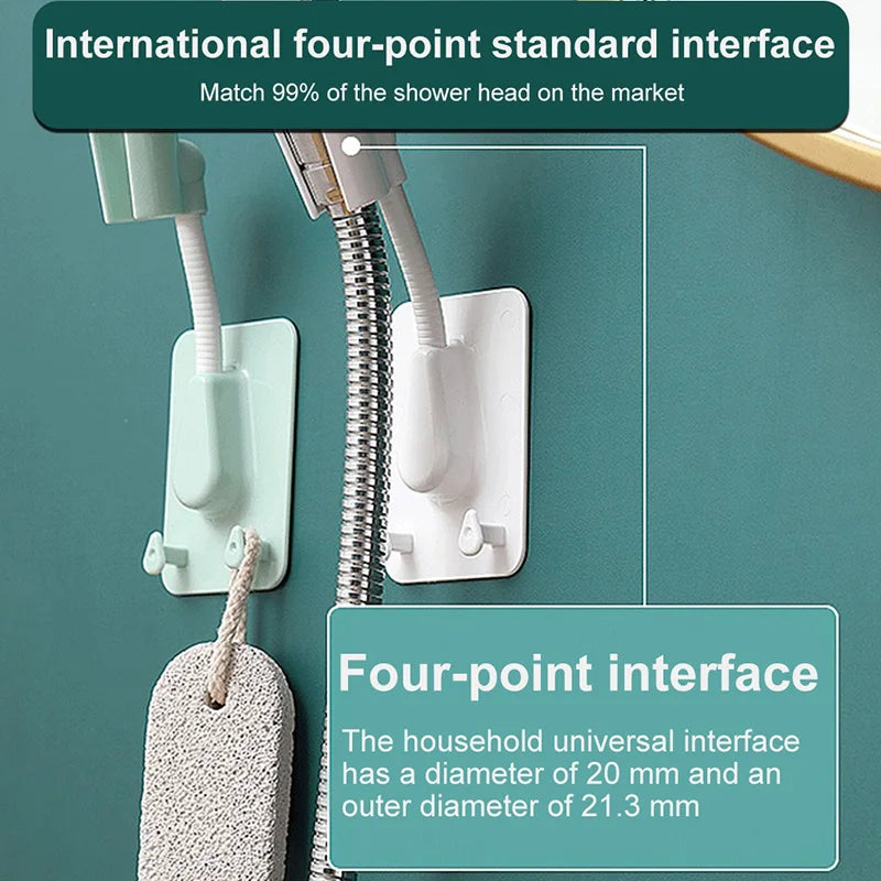 Self Adhesive Adjustable Shower Head Holder by HitMyNeed