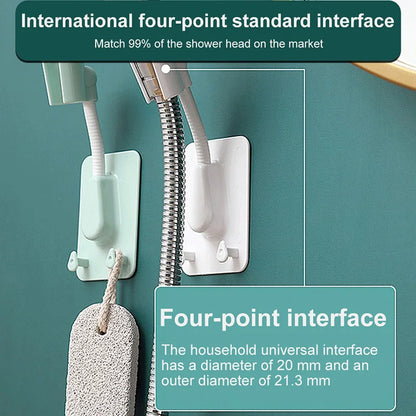 Self Adhesive Adjustable Shower Head Holder by HitMyNeed