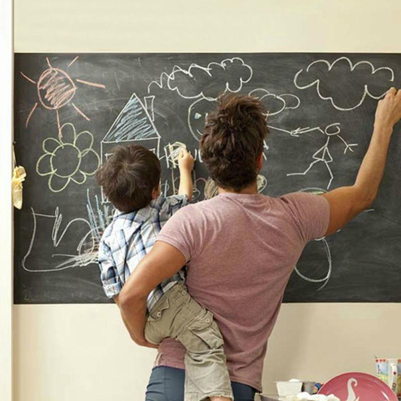 Self-Adhesive Chalkboard Wall Sticker 45 x 200cm by HitMyNeed