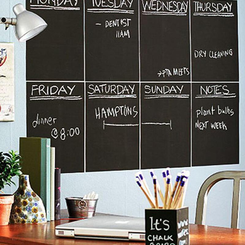 Self-Adhesive Chalkboard Wall Sticker 45 x 200cm by HitMyNeed