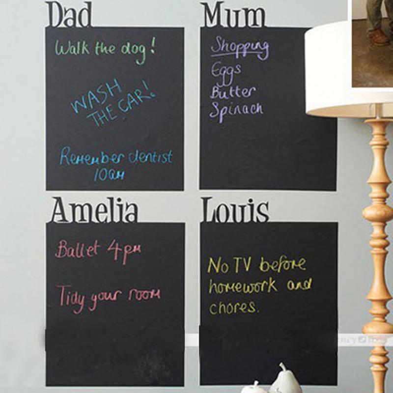 Self-Adhesive Chalkboard Wall Sticker 45 x 200cm by HitMyNeed
