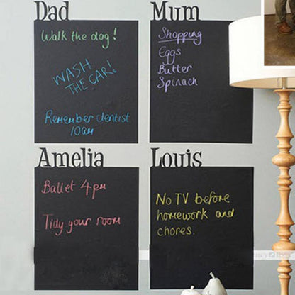 Self-Adhesive Chalkboard Wall Sticker 45 x 200cm by HitMyNeed