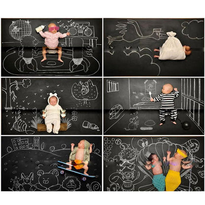 Self-Adhesive Chalkboard Wall Sticker 45 x 200cm by HitMyNeed
