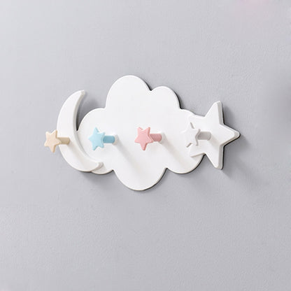 Self Adhesive Cloud Wall Hook with Star Pegs by HitMyNeed