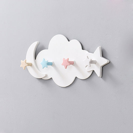 Self Adhesive Cloud Wall Hook with Star Pegs by HitMyNeed