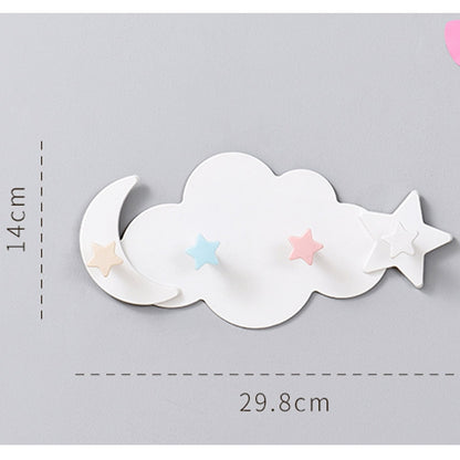 Self Adhesive Cloud Wall Hook with Star Pegs by HitMyNeed