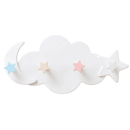 Self Adhesive Cloud Wall Hook with Star Pegs by HitMyNeed