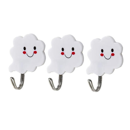 Self Adhesive Cloud Wall Hooks Set (3pcs) by HitMyNeed