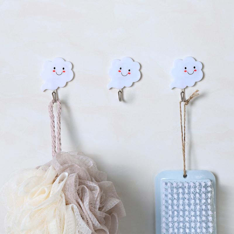 Self Adhesive Cloud Wall Hooks Set (3pcs) by HitMyNeed