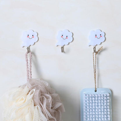 Self Adhesive Cloud Wall Hooks Set (3pcs) by HitMyNeed