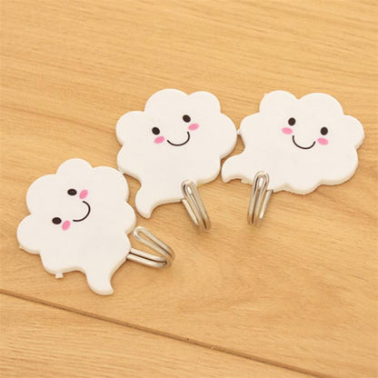 Self Adhesive Cloud Wall Hooks Set (3pcs) by HitMyNeed