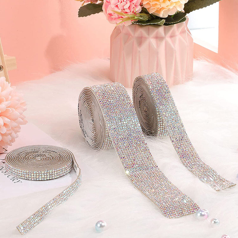 Self Adhesive Crystal Rhinestone Ribbon Sticker by HitMyNeed