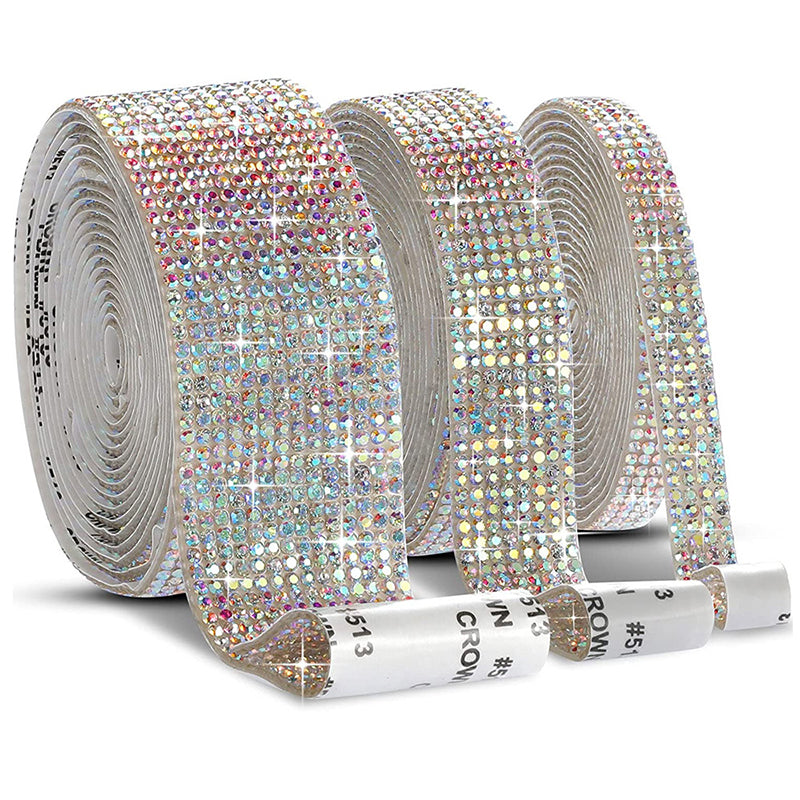Self Adhesive Crystal Rhinestone Ribbon Sticker by HitMyNeed