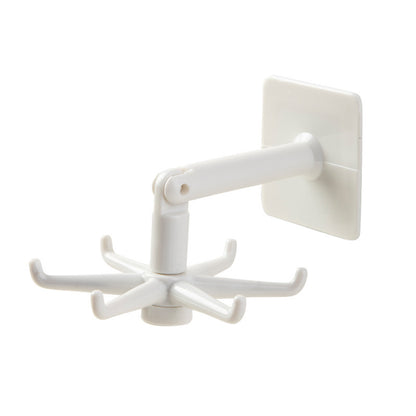 Self Adhesive Foldable 180° Rotating Storage Hook by HitMyNeed