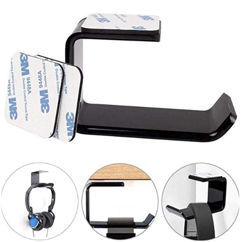 Self-Adhesive Headphone Hook Desk Holder by HitMyNeed