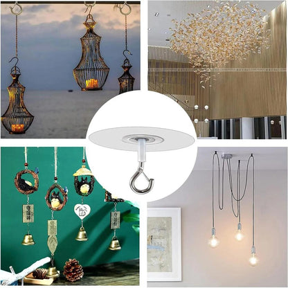 Self-Adhesive Heavy Duty Ceiling Hooks, Water Resistant by HitMyNeed