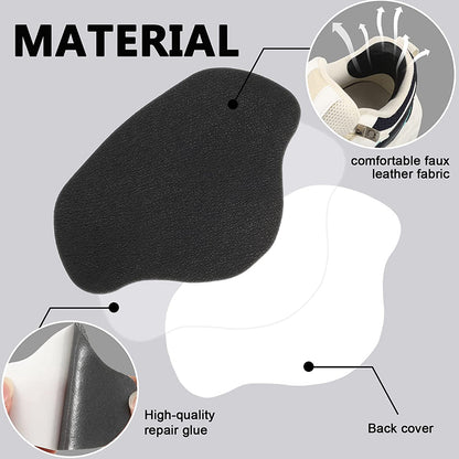 Self-Adhesive Heel Liners for Shoe Hole Repair (4 Pairs) by HitMyNeed