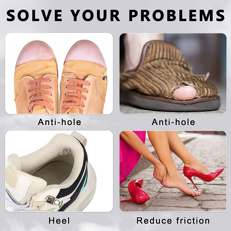 Self-Adhesive Heel Liners for Shoe Hole Repair (4 Pairs) by HitMyNeed