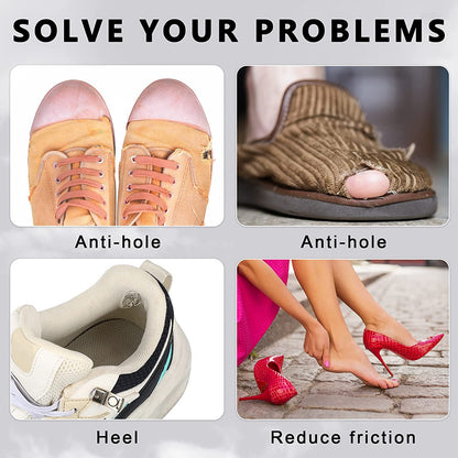Self-Adhesive Heel Liners for Shoe Hole Repair (4 Pairs) by HitMyNeed