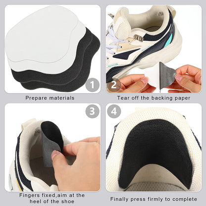 Self-Adhesive Heel Liners for Shoe Hole Repair (4 Pairs) by HitMyNeed